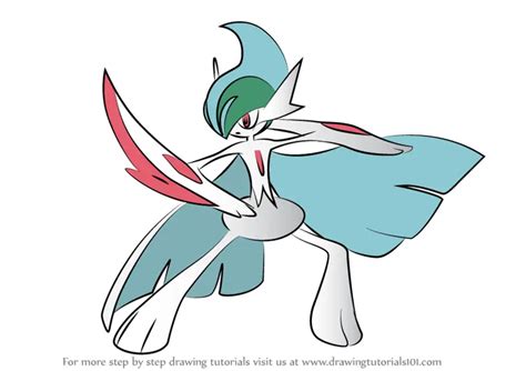 how to draw mega gallade|I made a Drawing of Mega Gallade : r/Gallade .